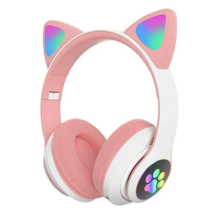 Cat Ear Wireless Bluetooth Headphones for Girls
